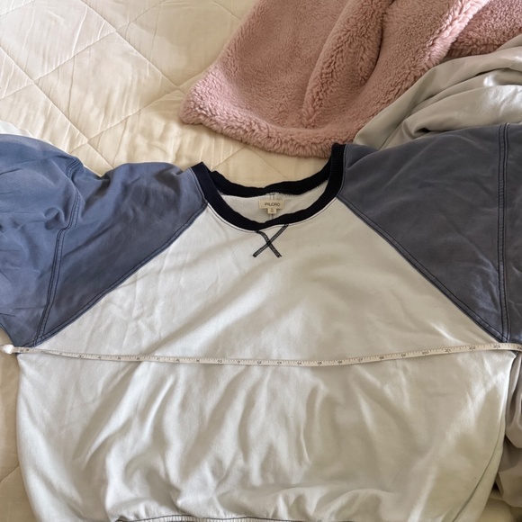 Anthropologie Pilcro Ribbed Raglan Short-Sleeve Sweatshirt - Picture 5 of 5